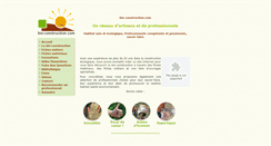 Desktop Screenshot of bio-construction.com